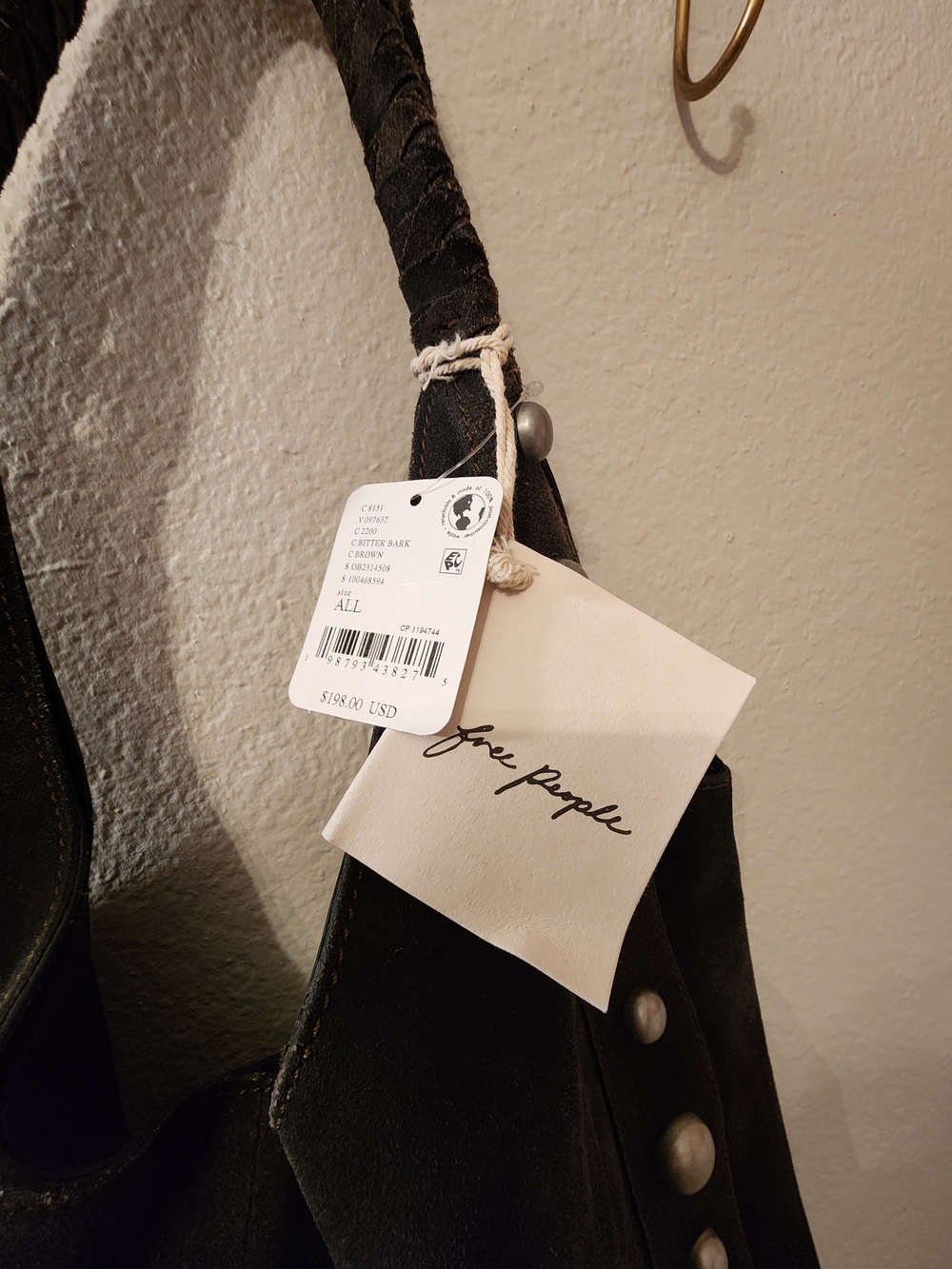 Free People See You Soon Studded Tote - Bitter Bark - Brown - Picture 10 of 12